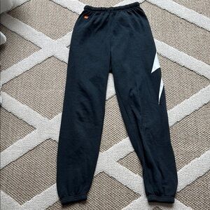 Aviator Nation Black Bolt Sweatpants in Size XS